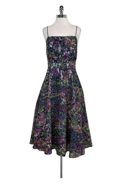 Current Boutique-Tracy Reese - Floral Flared Dress Sz 6