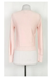 Current Boutique-Tracy Reese - Light Pink Cotton Cardigan Sz M