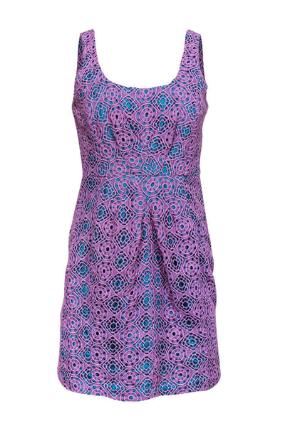 Current Boutique-Tracy Reese - Purple & Teal Lace Dress Sz 6