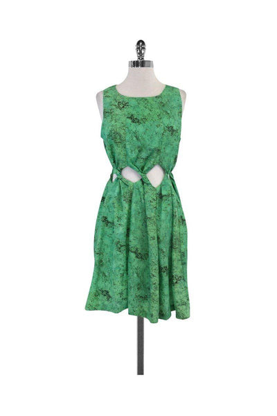 Current Boutique-Treasure by Samantha Pleet - Green Twist Cutout Dress Sz L