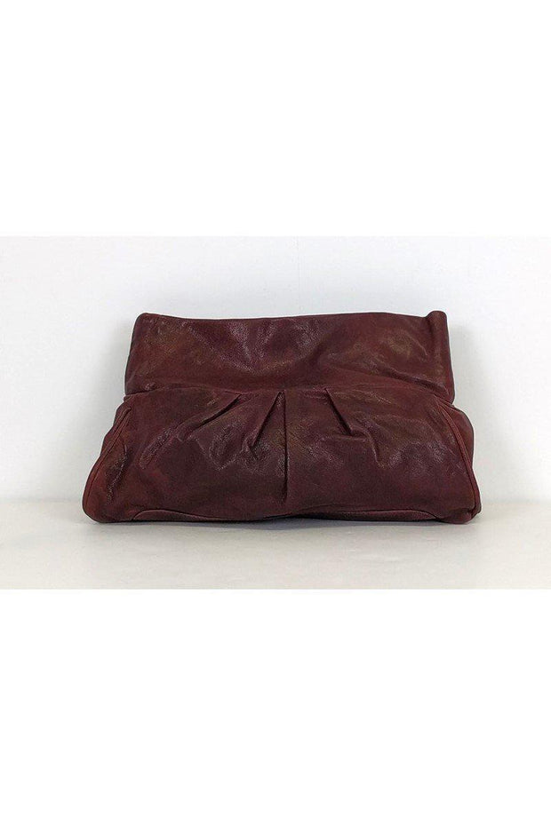 Current Boutique-Treesje - Eggplant Leather Clutch