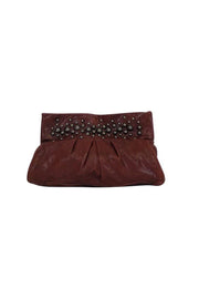 Current Boutique-Treesje - Eggplant Leather Clutch