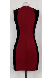 Current Boutique-Trina Turk - Black & Burgundy Fitted Dress Sz 2