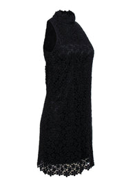 Current Boutique-Trina Turk - Black Floral Lace Sleeveless Shift Dress Sz 4