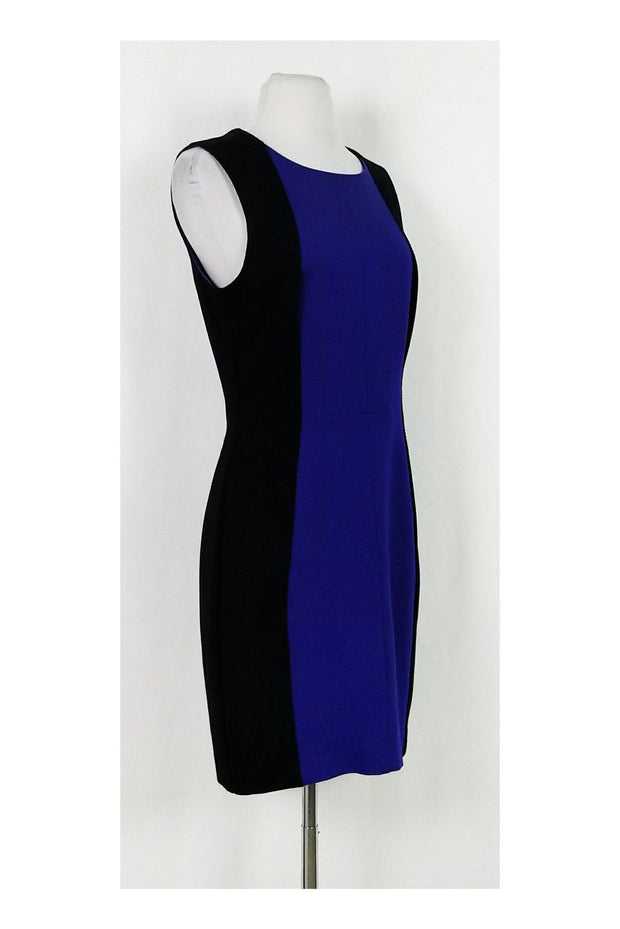 Current Boutique-Trina Turk - Black & Indigo Dress Sz 8
