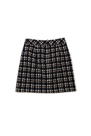 Current Boutique-Trina Turk - Black Patterned Cotton Skirt Sz 2
