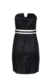 Current Boutique-Trina Turk - Black Strapless Dress w/ Belt Sz 6