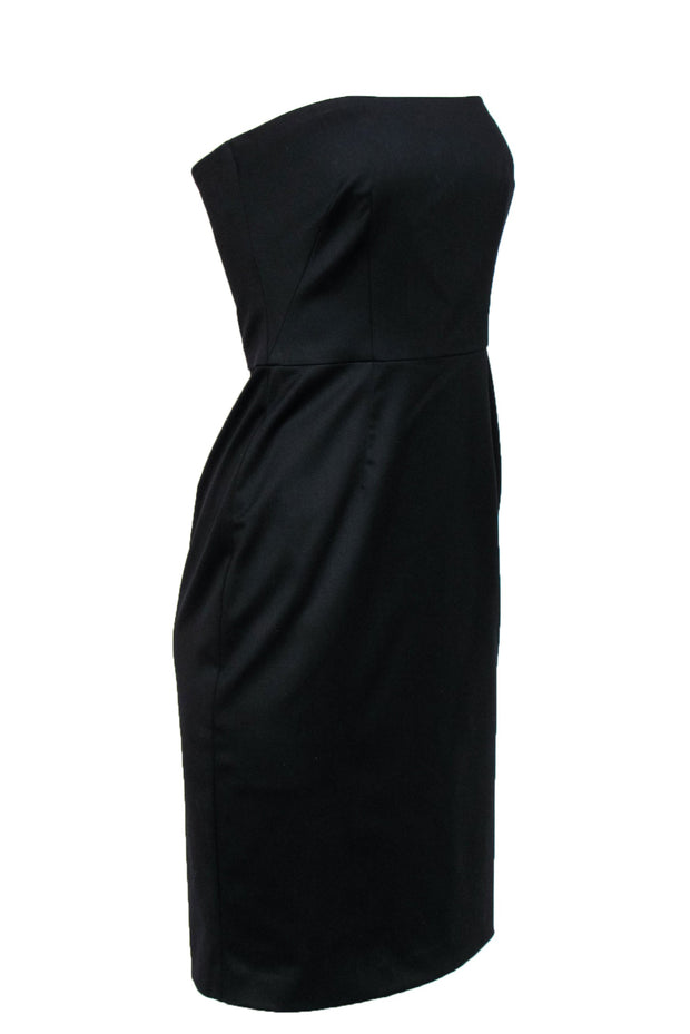 Current Boutique-Trina Turk - Black Strapless Sheath Dress Sz S