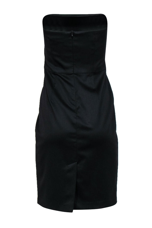 Current Boutique-Trina Turk - Black Strapless Sheath Dress Sz S