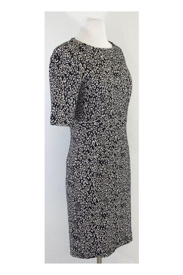 Current Boutique-Trina Turk - Black & White Print Midi Dress Sz 4