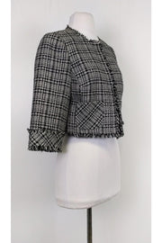 Current Boutique-Trina Turk - Black & White Tweed Blazer Sz 2