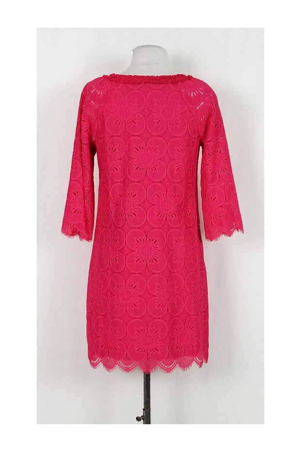 Current Boutique-Trina Turk - Bright Pink Lace Dress Sz 2