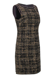 Current Boutique-Trina Turk - Brown & Tan Tweed Sheath Dress Sz 8