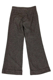 Current Boutique-Trina Turk - Brown Tweed Wide Leg Trousers Sz 2