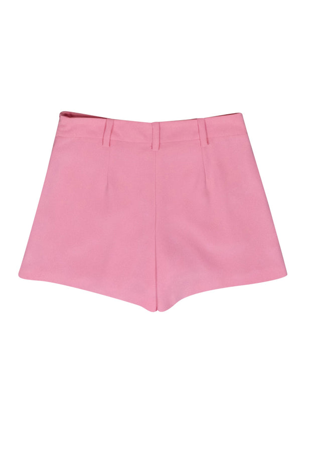Current Boutique-Trina Turk - Bubblegum Pink Pleated High-Waisted Shorts Sz 2