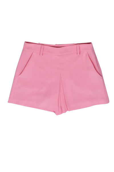 Current Boutique-Trina Turk - Bubblegum Pink Pleated High-Waisted Shorts Sz 2