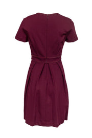 Current Boutique-Trina Turk - Burgundy Fit & Flare Dress Sz 4