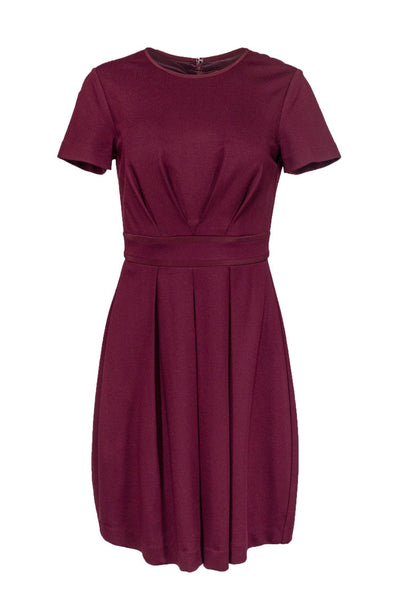 Current Boutique-Trina Turk - Burgundy Fit & Flare Dress Sz 4