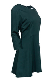 Current Boutique-Trina Turk - Forest Green Fit & Flare Dress Sz 10