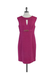 Current Boutique-Trina Turk - Fuchsia Woven Sleeveless Dress Sz 10