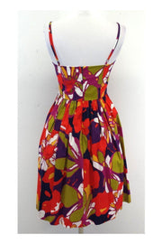 Current Boutique-Trina Turk - Multicolor Floral Cotton Skater Dress Sz 2