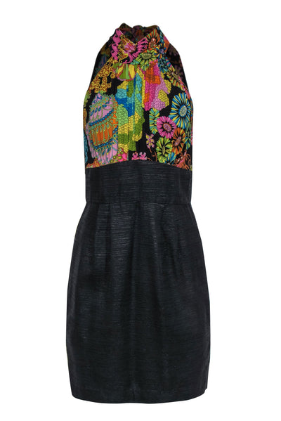 Current Boutique-Trina Turk - Multicolor Printed Bodice Sheath Dress Sz 6
