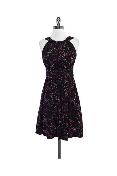 Current Boutique-Trina Turk - Multicolor Star Print Silk Sleeveless Dress Sz XS