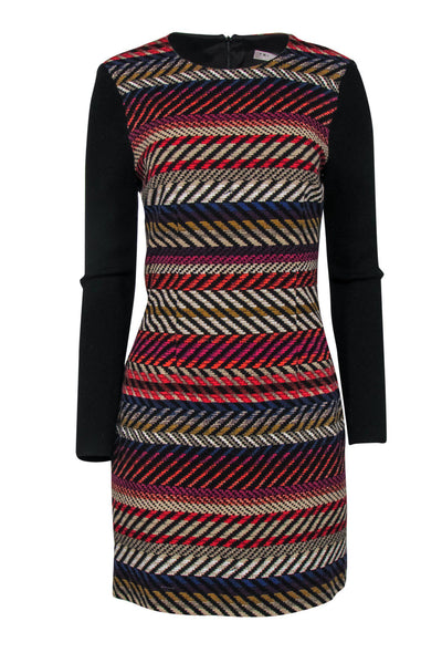 Current Boutique-Trina Turk - Multicolored Chevron Knit Dress Sz 4