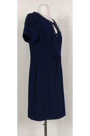 Current Boutique-Trina Turk - Navy Jeweled Sheath Dress Sz 8