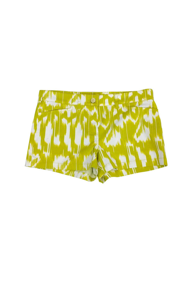 Current Boutique-Trina Turk - Neon Green & White Shorts Sz 2
