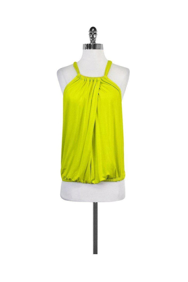 Current Boutique-Trina Turk - Neon Yellow Sleeveless Top Sz P