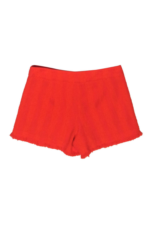Current Boutique-Trina Turk - Orange Woven Fringe Shorts Sz 0