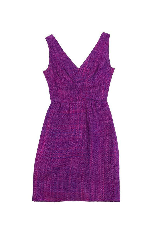 Current Boutique-Trina Turk - Pink & Blue Sleeveless Tweed Dress Sz 0
