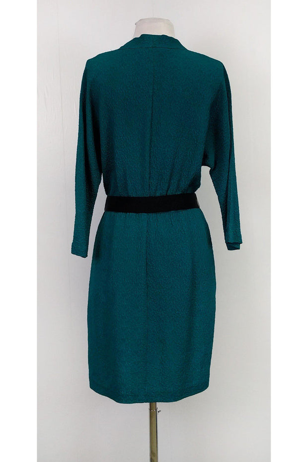 Current Boutique-Trina Turk - Teal Textured Dress Sz 6