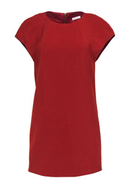 Current Boutique-Trina Turk - Terracotta Orange Cap Sleeve Shift Dress Sz 2