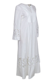 Current Boutique-Tuckernuck - White Long Sleeve Maxi Dress w/ Lace details Sz S