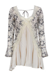 Current Boutique-Tularosa - Cream Lace Flare Dress Sz XS