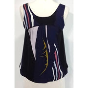 Current Boutique-Twinkle by Wenlan - Black & Navy Silk Tank Sz 0