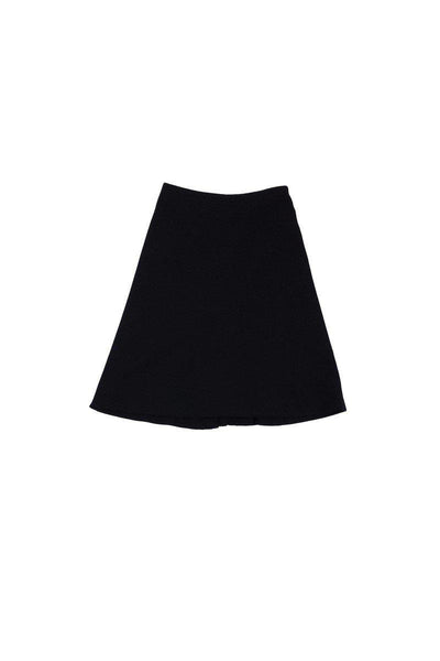 Current Boutique-Valentino - Black Wool Pleated Skirt Sz 8