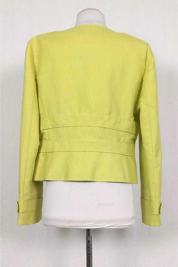 Current Boutique-Valentino - Chartreuse Blazer Jacket Sz 14