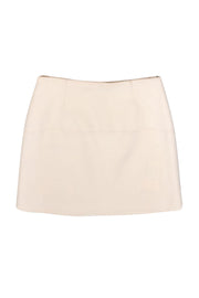 Current Boutique-Valentino - Cream Wool Miniskirt Sz 12