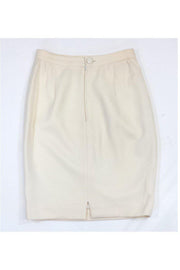 Current Boutique-Valentino - Cream Wool Skirt Sz 10