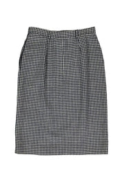 Current Boutique-Valentino - Navy & White Houndstooth Skirt Sz 8