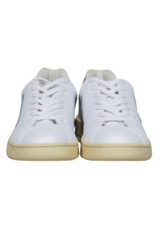 Current Boutique-Veja - White, Grey & Purple Lace-Up “Espalar” Platform Sneakers Sz 7