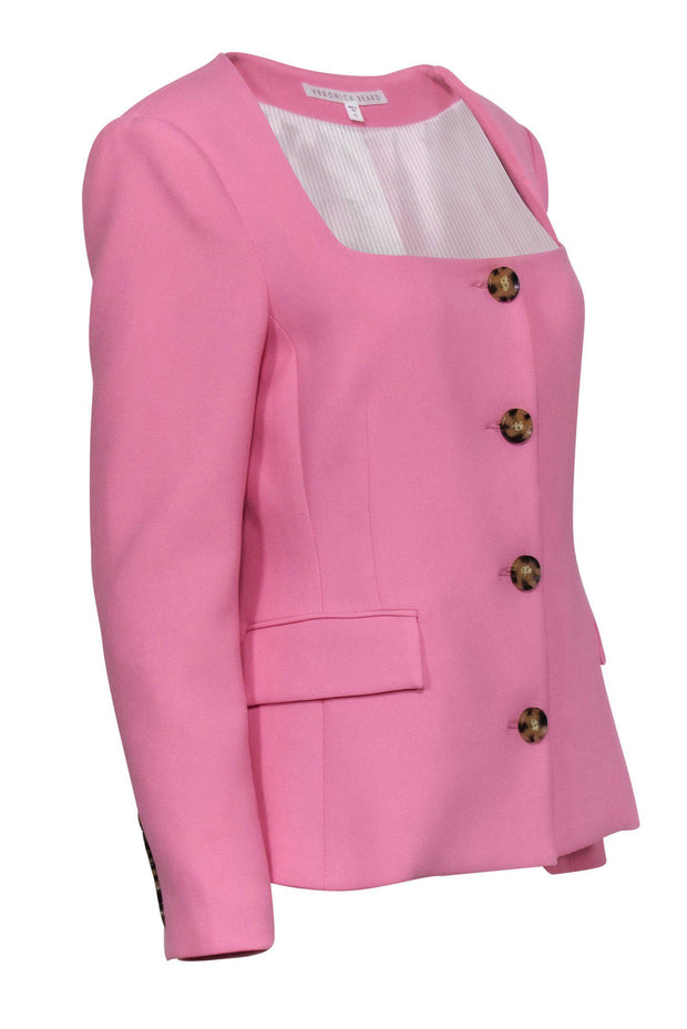 Current Boutique-Veronica Beard - Baby Pink Button-Up "Ria" Blazer Sz 10