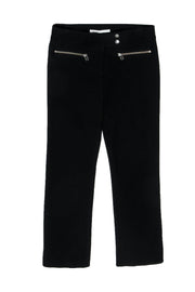 Current Boutique-Veronica Beard - Black Skinny Trousers w/ Zippered Pockets Sz 8