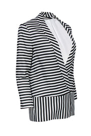 Current Boutique-Veronica Beard - Black & White Striped Blazer Sz 4