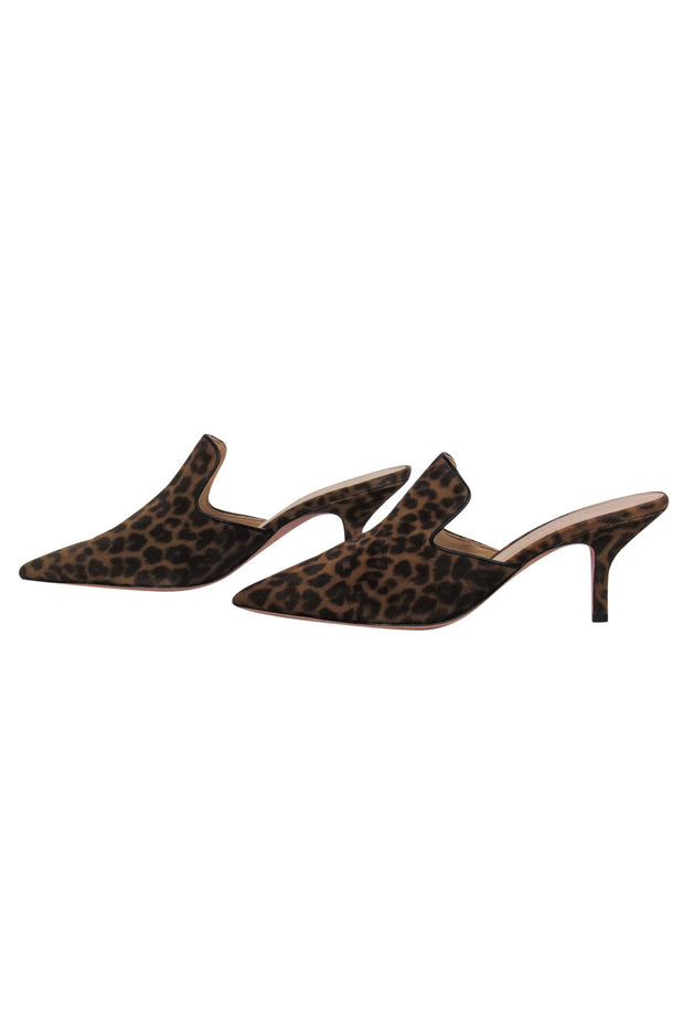 Veronica beard cheap leopard mules