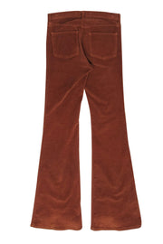Current Boutique-Veronica Beard - Brown Corduroy Button Fly Flared Pants Sz 26