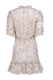 Current Boutique-Veronica Beard - Cream Eyelet Lace w/ Floral Underlay Sz 0